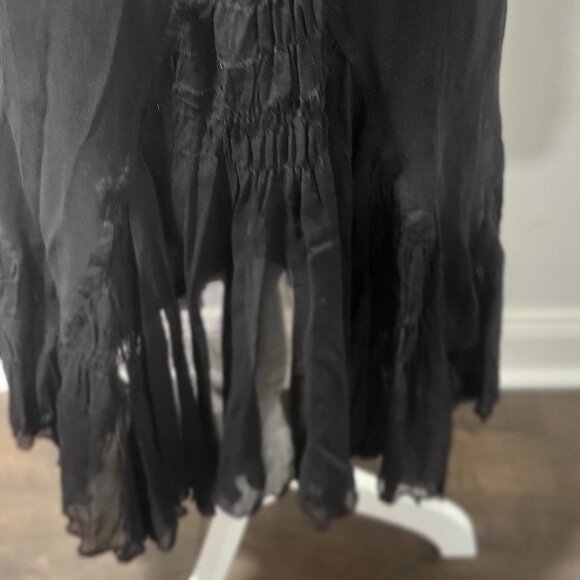 Gracia Fashion Vintage 100% Silk Skirt with silk lining, side zip Size Sm to Med - Picture 3 of 7